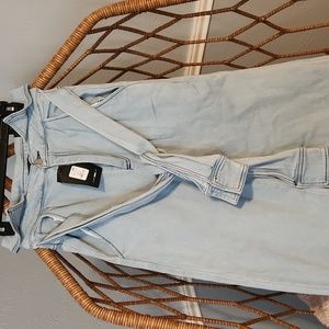 Women's boot cut jeans.